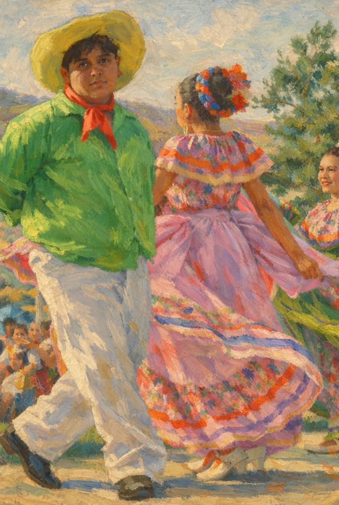 Ballet-Folklorico-Pueblo-Nuevo-Reno-Recreation-of-Photography-by-Jim-Pierce